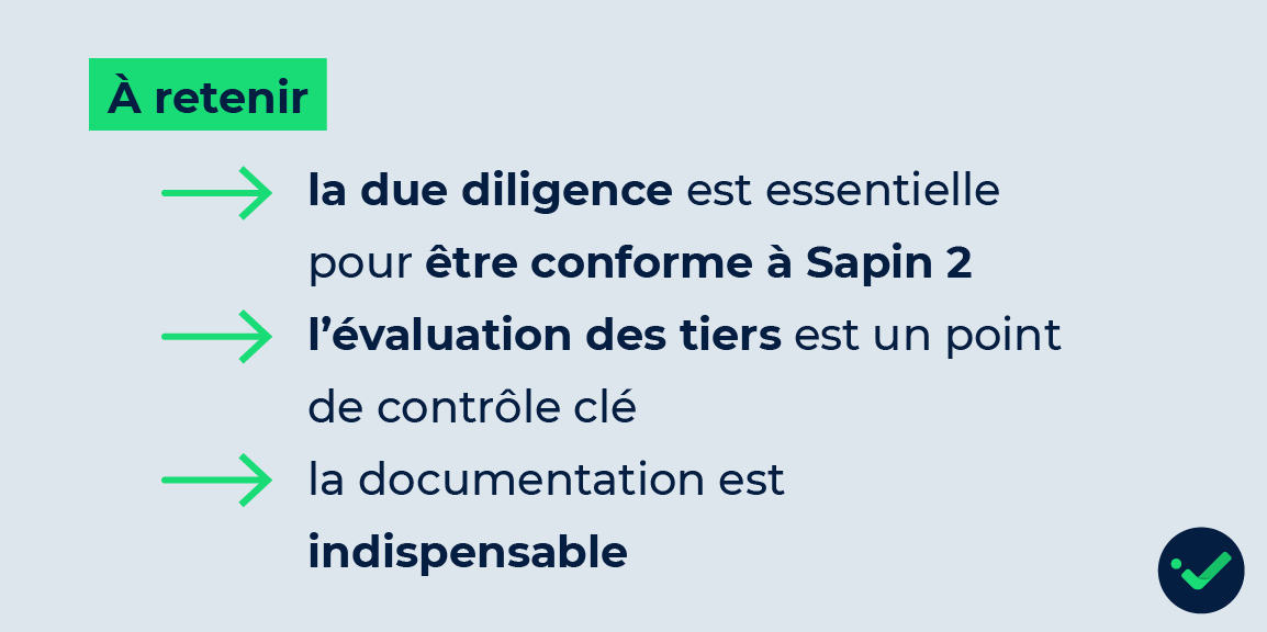 la due diligence est essentielle pour être conforme à Sapin 2